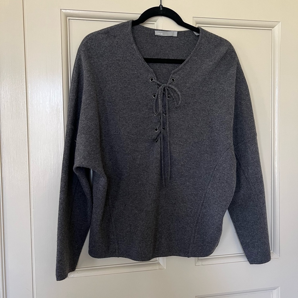 Vince Lace Up Sweater